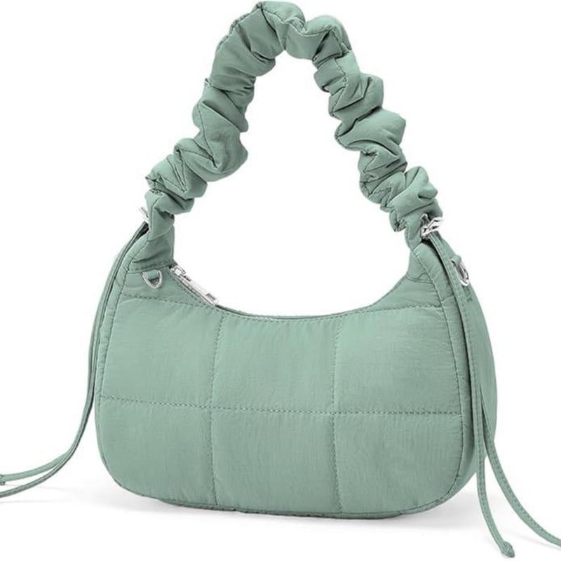 Five Season Home Quilted Crescent Crossbody Bag for Women - Stylish & Practical Everyday Purse in Durable Nylon with Free Strap