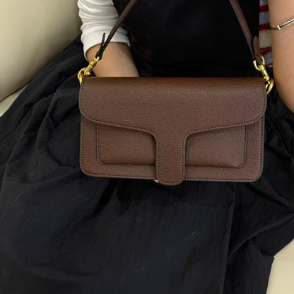 Women'S Stylish Shoulder Bag, Lightweight Crossbody Bag with Adjustable Shoulder Strap and Metal Buckle