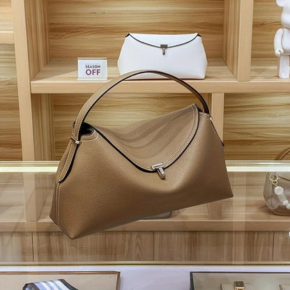 Sweden'S Niche TOTEME 2025 Newfashion Light Luxury Shoulder Bag - Soft Commuter Totewith Adjustable Strap, Detachable Sash, and Cotton Liningavailable in Deep