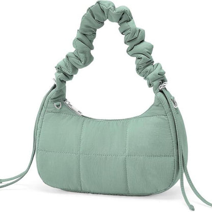 Five Season Home Quilted Crescent Crossbody Bag for Women - Stylish & Practical Everyday Purse in Durable Nylon with Free Strap