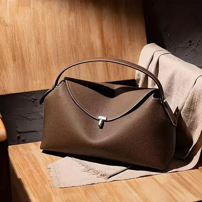 Sweden'S Niche TOTEME 2025 Newfashion Light Luxury Shoulder Bag - Soft Commuter Totewith Adjustable Strap, Detachable Sash, and Cotton Liningavailable in Deep